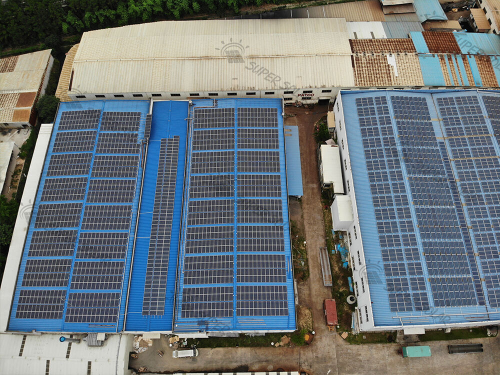 China  800KW Metal roof solar power system