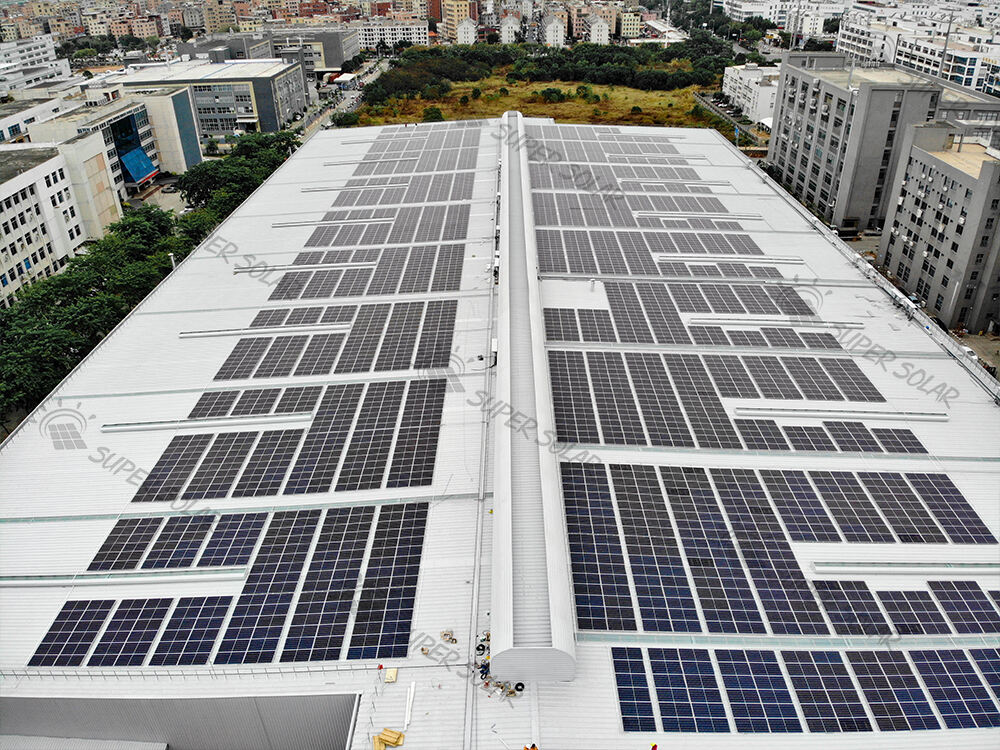 China  2MW  Metal roof solar power system