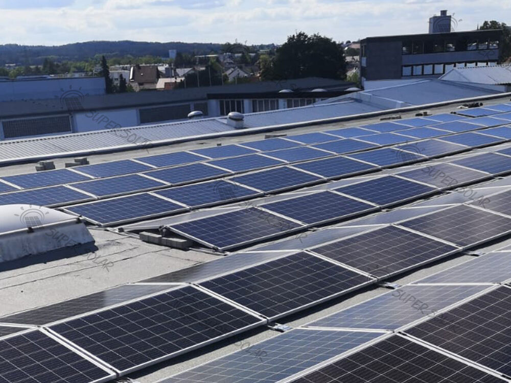 Germany 600KW Flat roof solar system