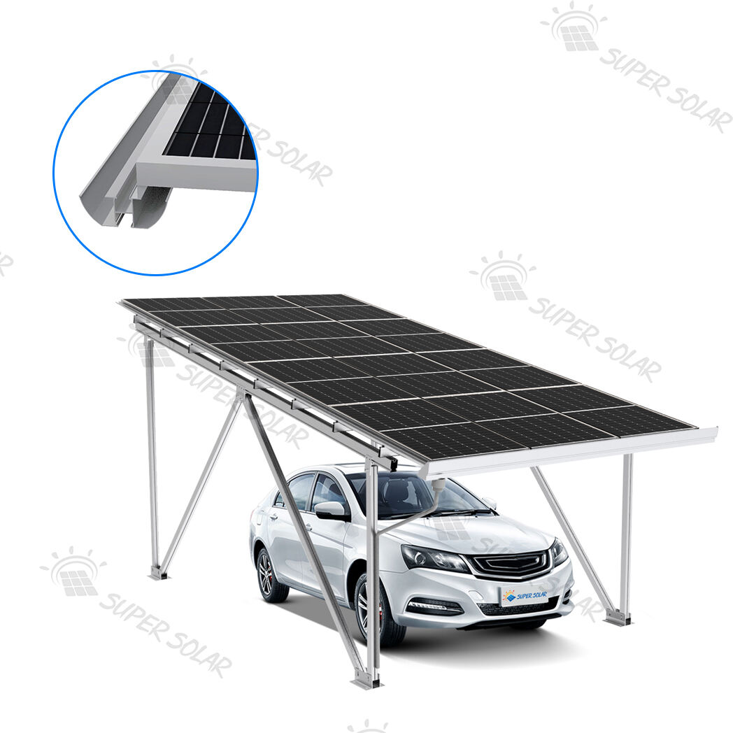 Waterproof solar carport