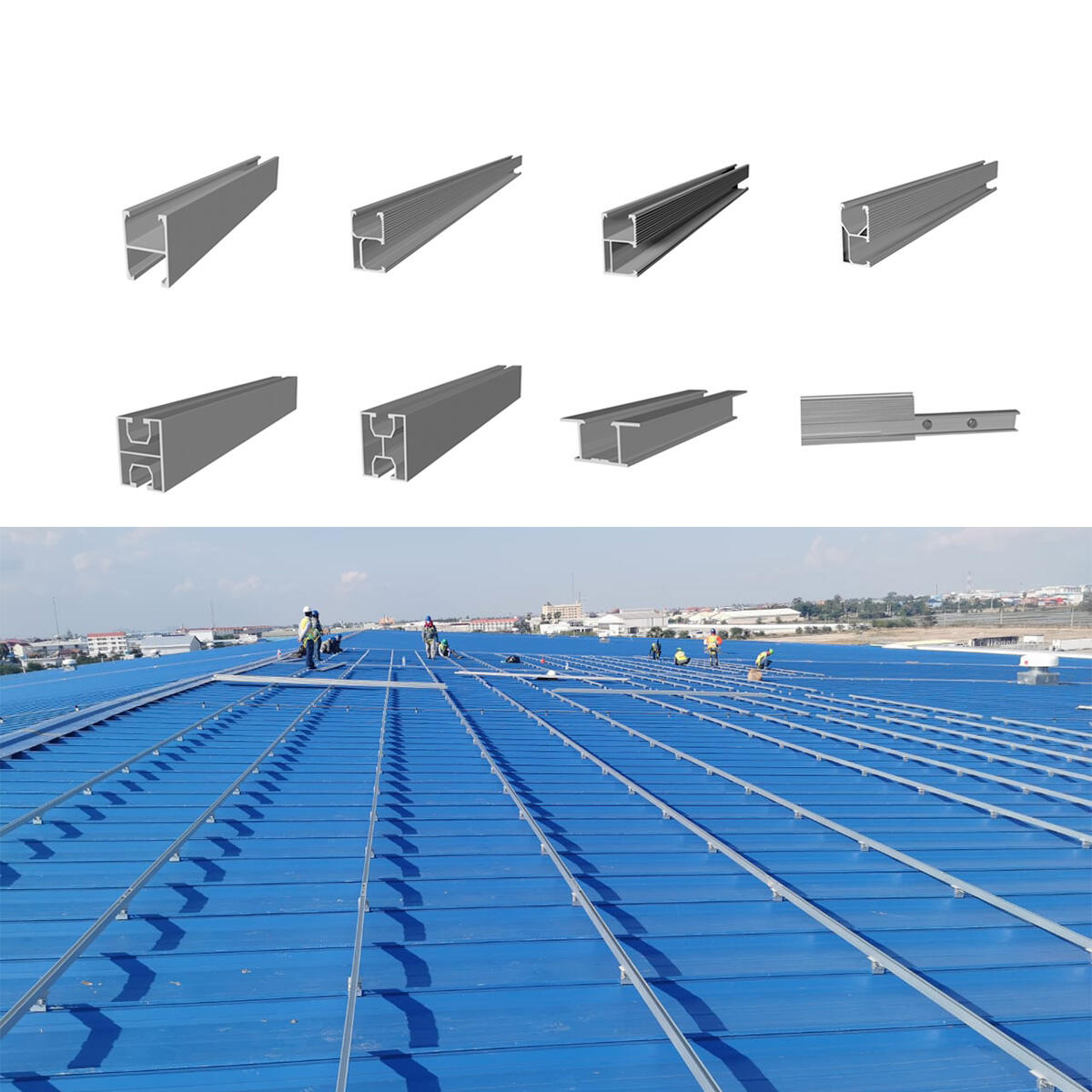 aluminum solar mounting rail
