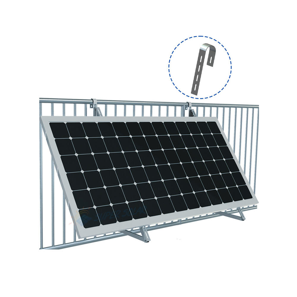 Solar panel balcony railing