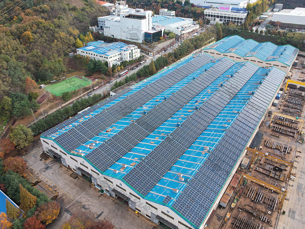 South Korea 2.5MW Metal roof solar power system