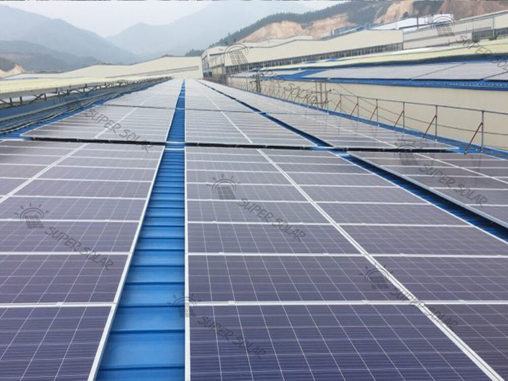 China 11MW Metal roof solar power system