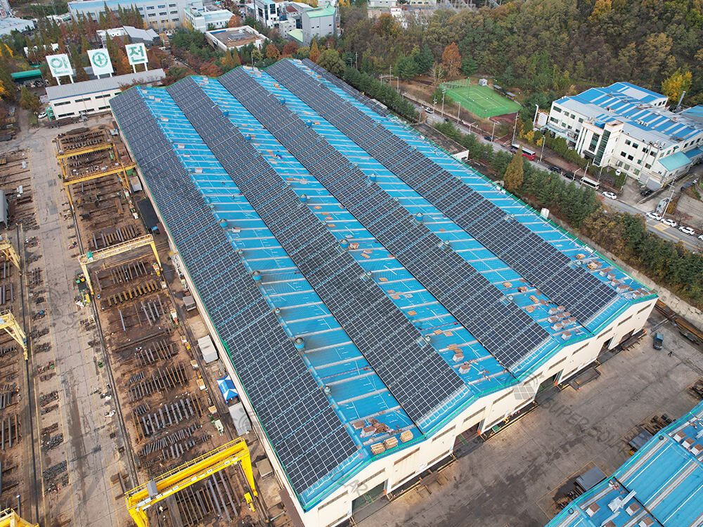 South Korean  130KW   Metal roof solar power system