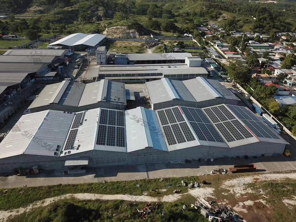 Honduras  1MW  Metal roof solar power system