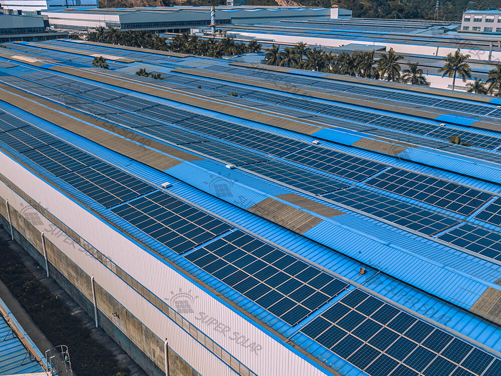 China 11MW Metal roof solar power system