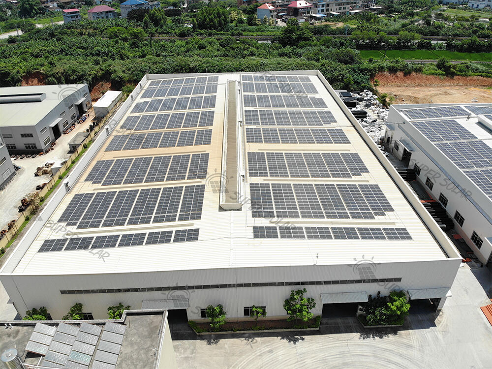 China  1.2MW  Metal roof solar power system