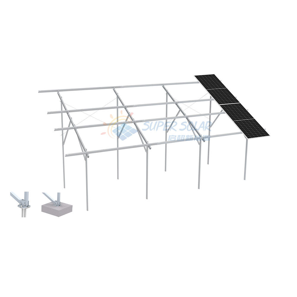 Carbon Steel Ground Mounted Solar Structure
