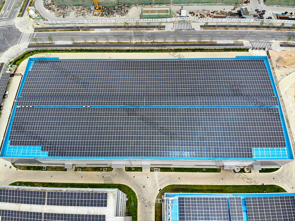 China  2.7MW Metal roof solar power system 