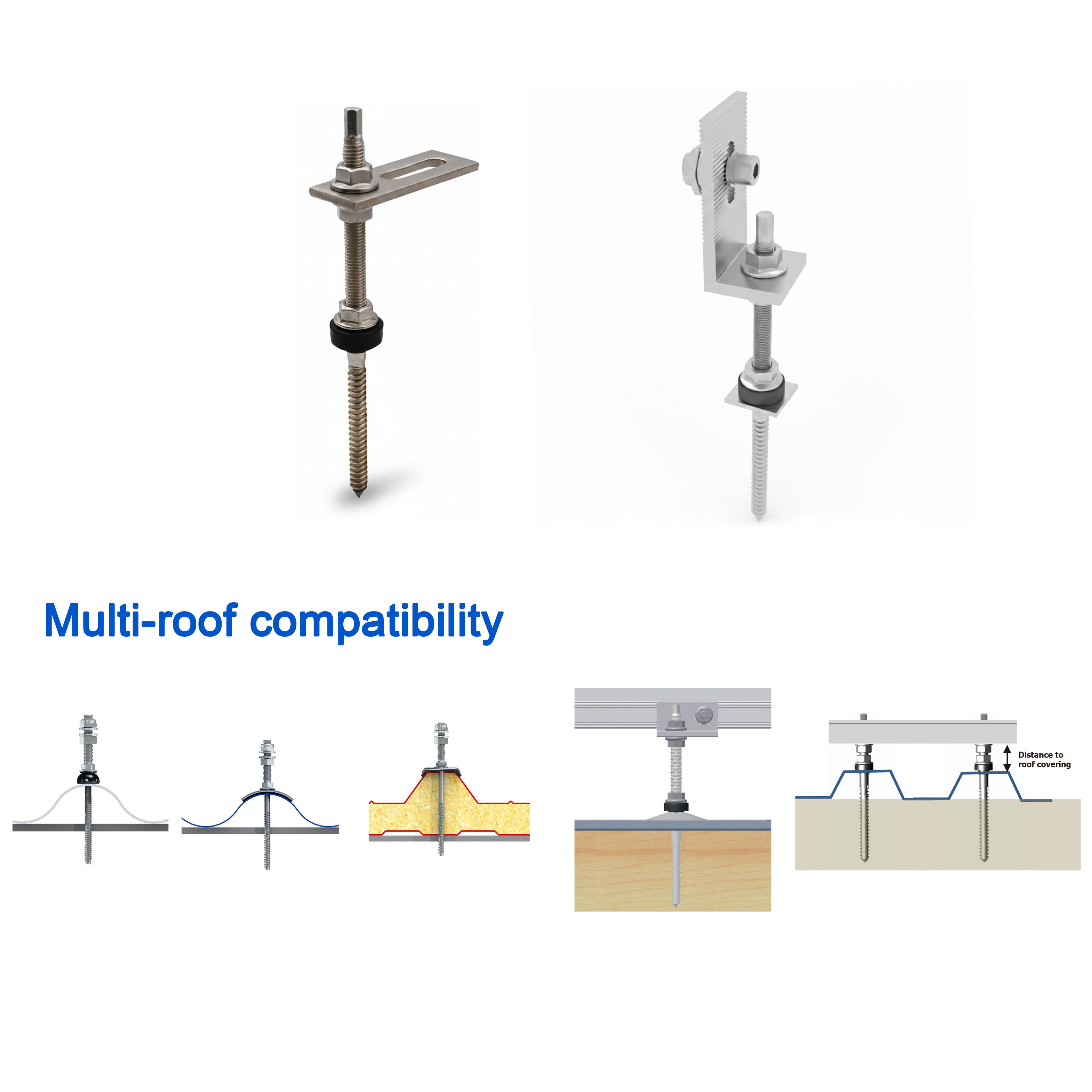 Boulon suspendu pour fixation solaire