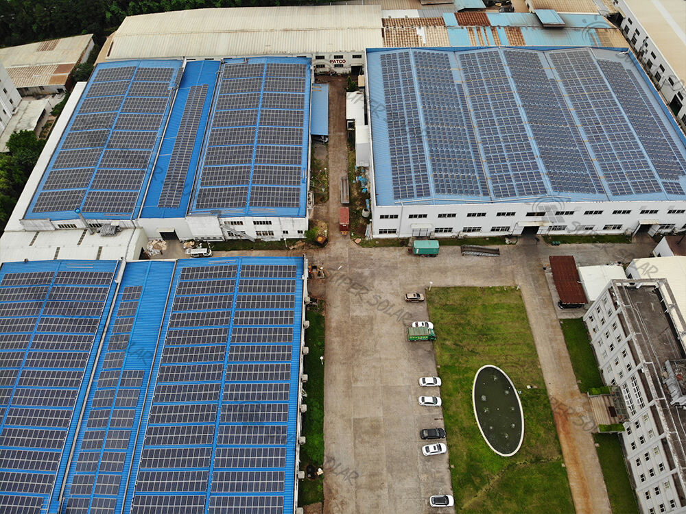 China  800KW Metal roof solar power system