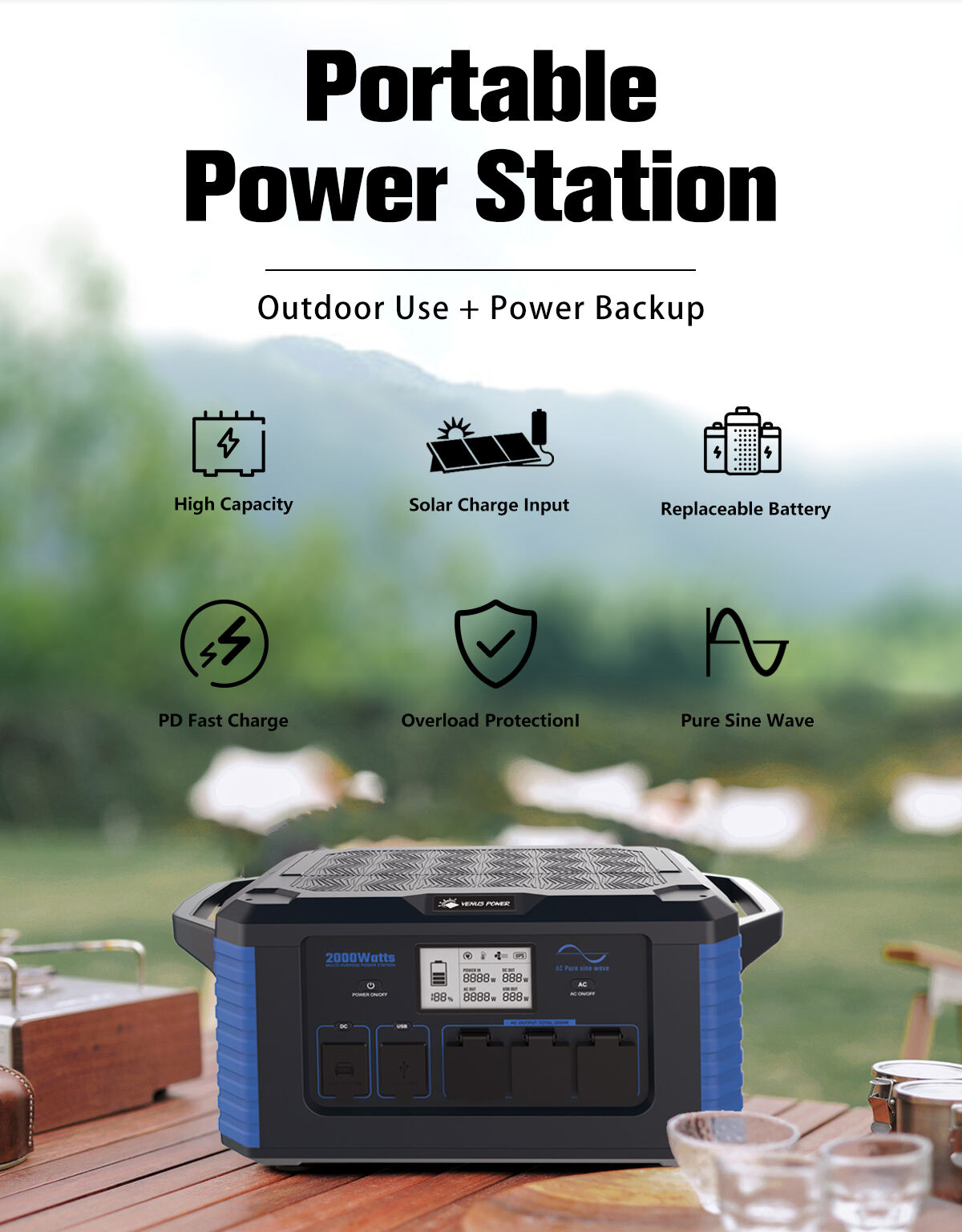 Camping power supply