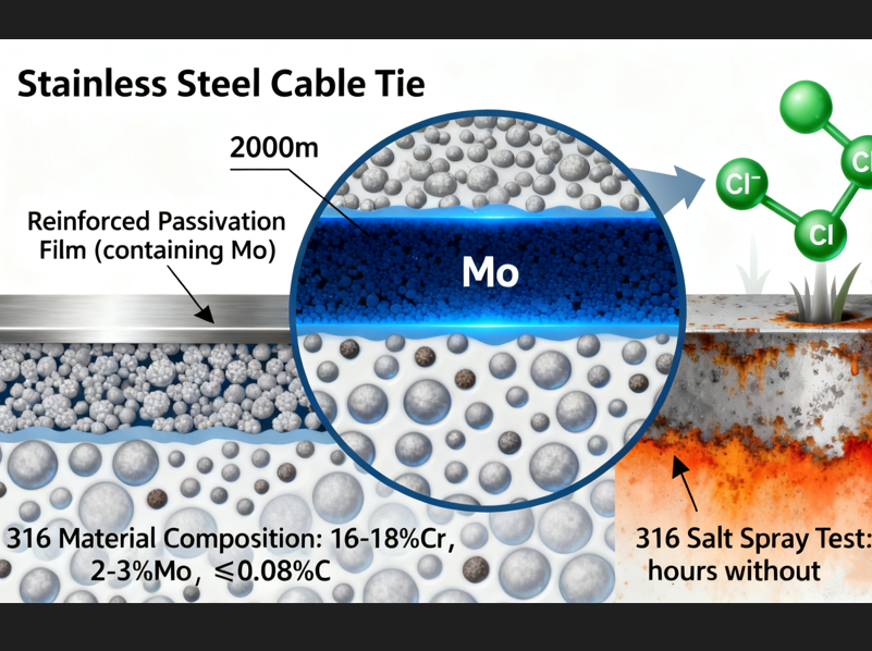 কীভাবে ক্ষয়-প্রতিরোধী স্টেইনলেস স্টিল কেবল টাই বাছাই করবেন?