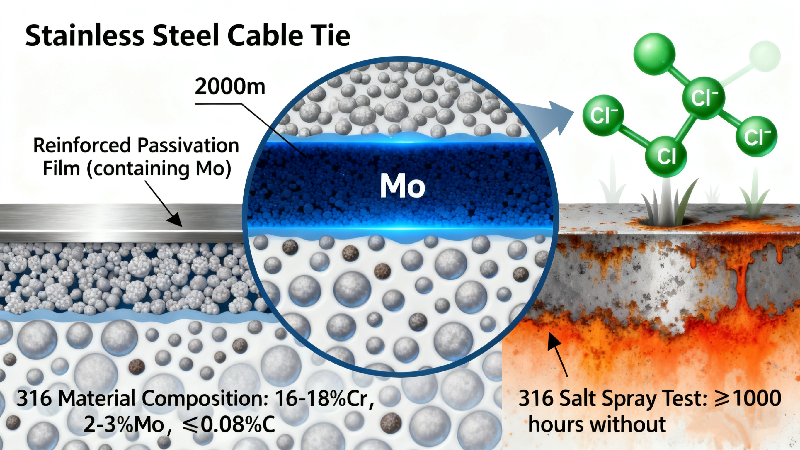 স্টেইনলেস স্টিল কেবল টাই কি জং প্রতিরোধী?