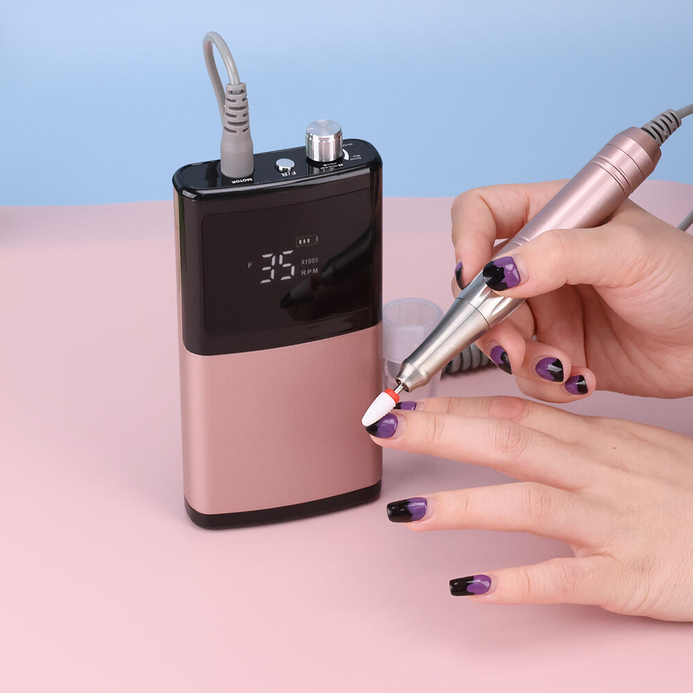 SN371M Coreless Manicure Pedicure Nail Drill Maichine Portable File Rechargeable 35000 RPM Wireless Electric Sander