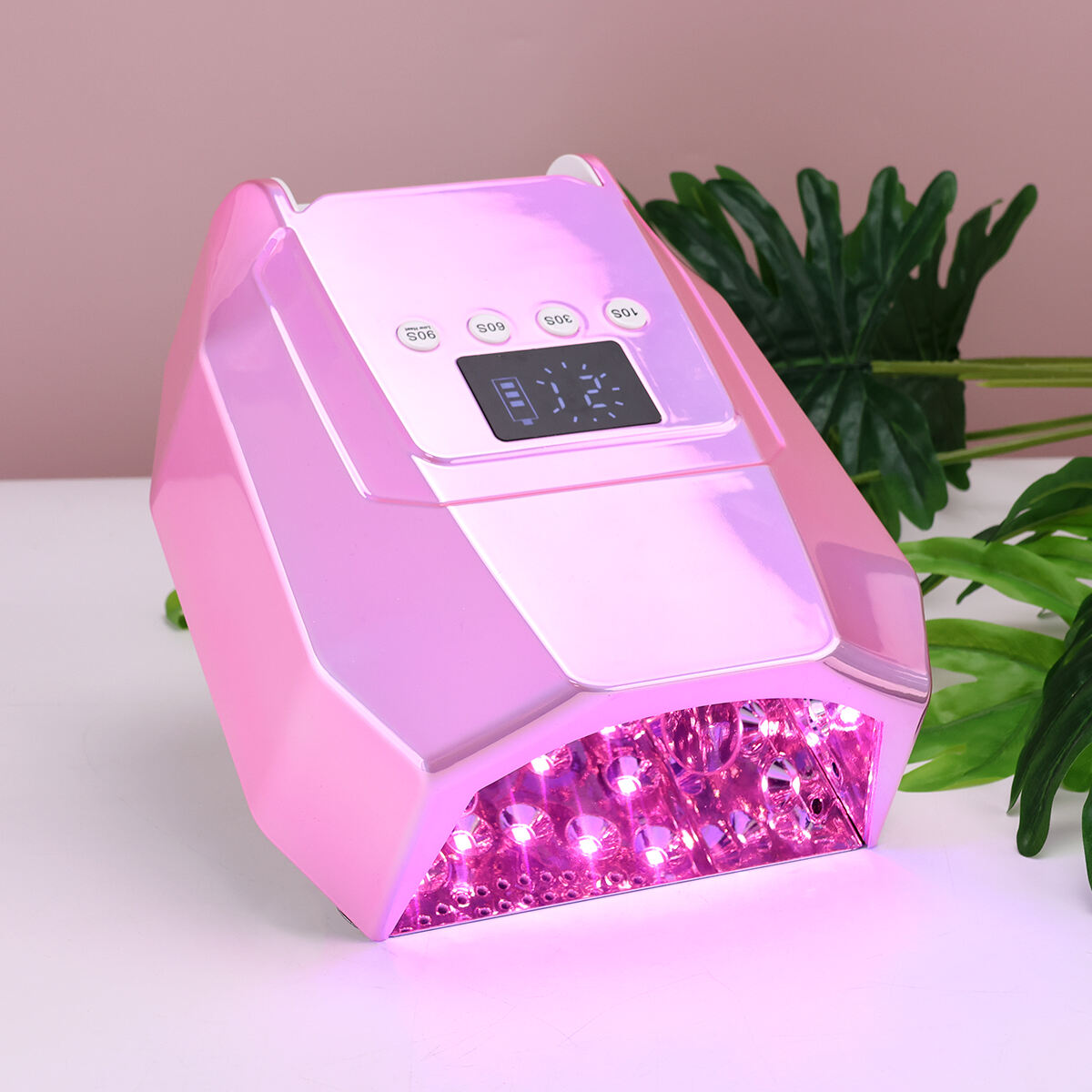 SN482 Gradient 98W UV LED Nail Lamp Light Dryer for Nails Gel Polish with 30 Beads 4 Timer Setting & LCD Touch Display Screen Auto Sensor for Salon