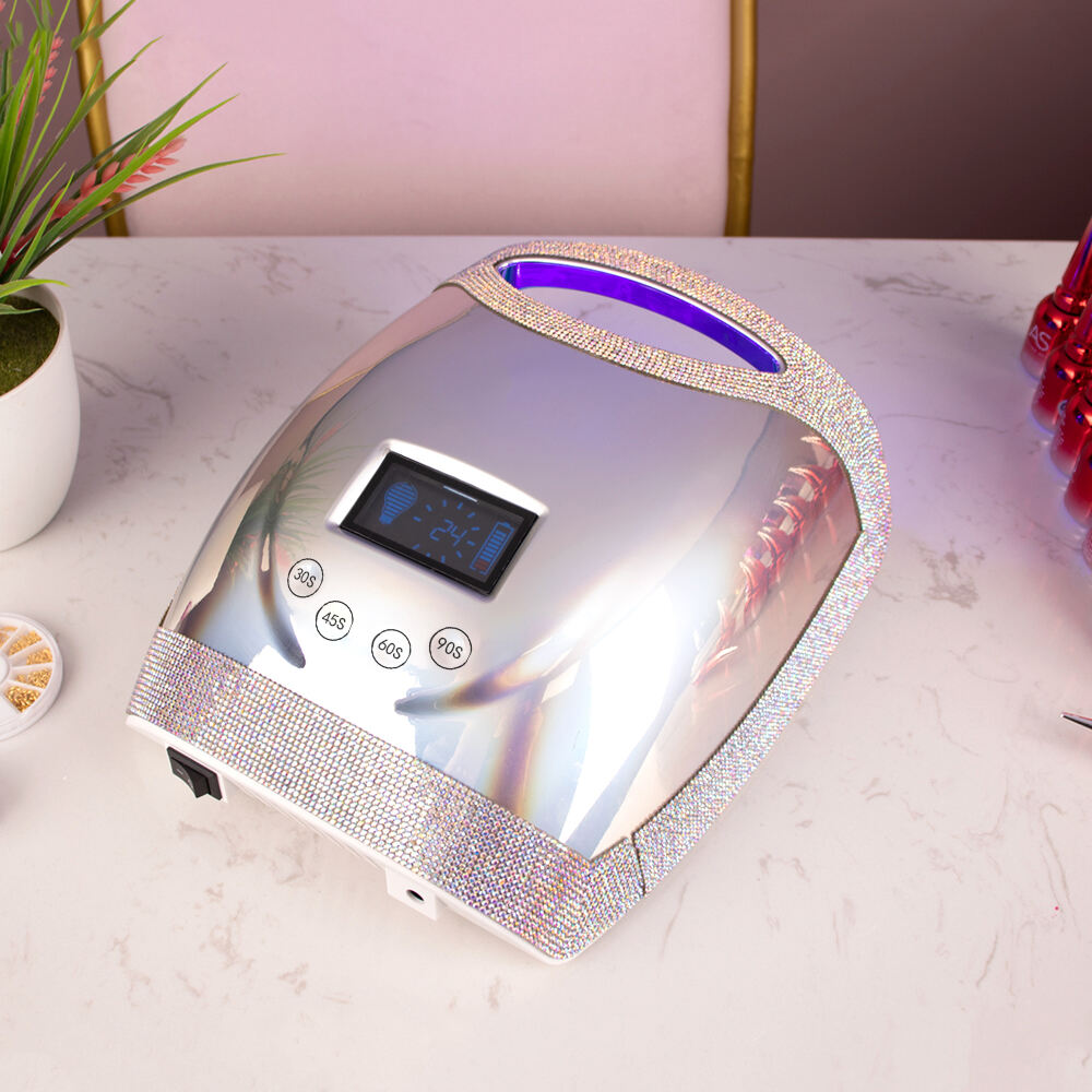 SN468 48W UV LED Nail Lamp Light Dryer for Nails Gel Polish LCD Carving Logo Cordless Gel Nail Lights Manicure Tools Home Salon Use