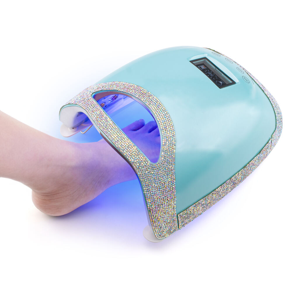 SN468 48W UV LED Nail Lamp Light Dryer for Nails Gel Polish LCD Carving Logo Cordless Gel Nail Lights Manicure Tools Home Salon Use