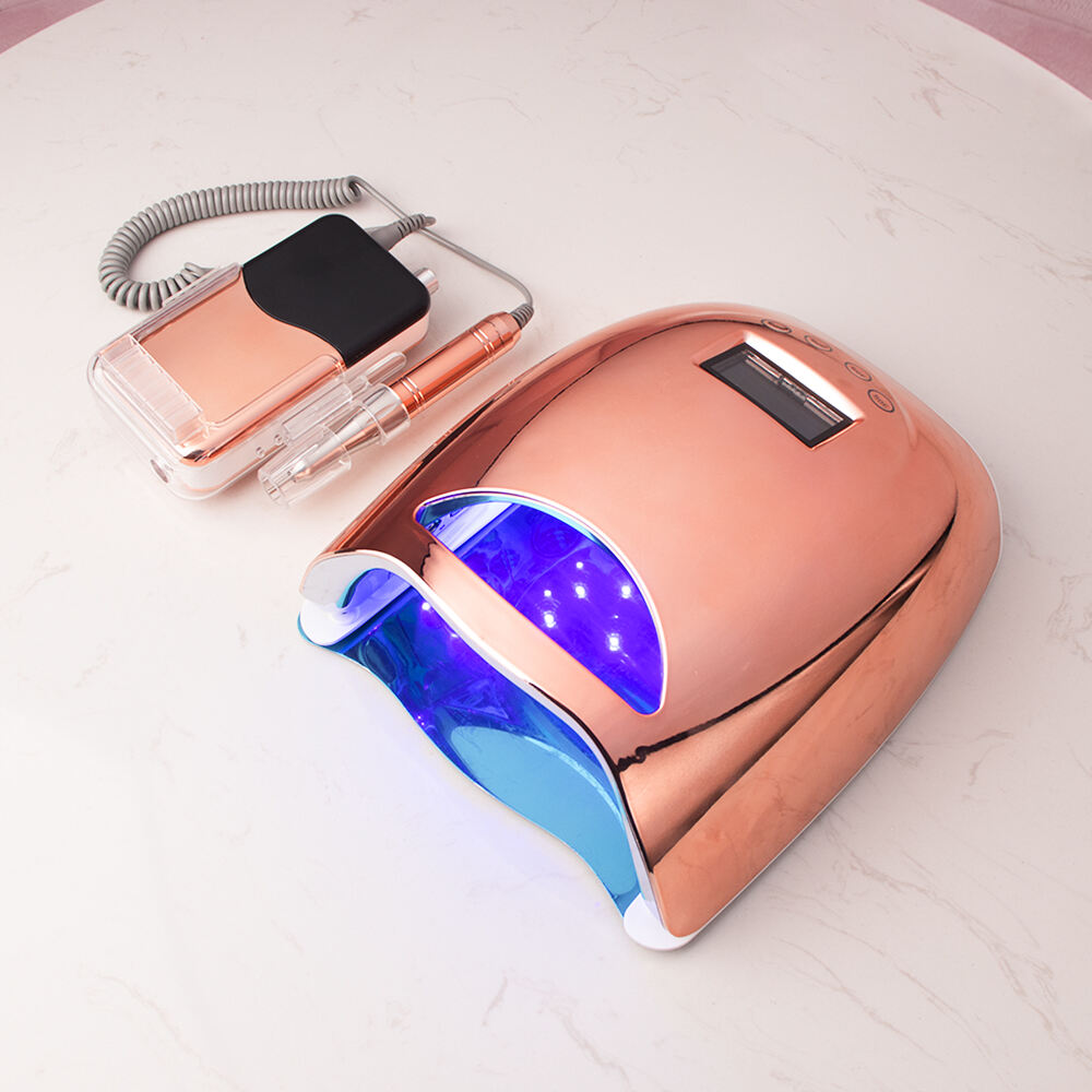 SN468 48W UV LED Nail Lamp Light Dryer for Nails Gel Polish LCD Carving Logo Cordless Gel Nail Lights Manicure Tools Home Salon Use