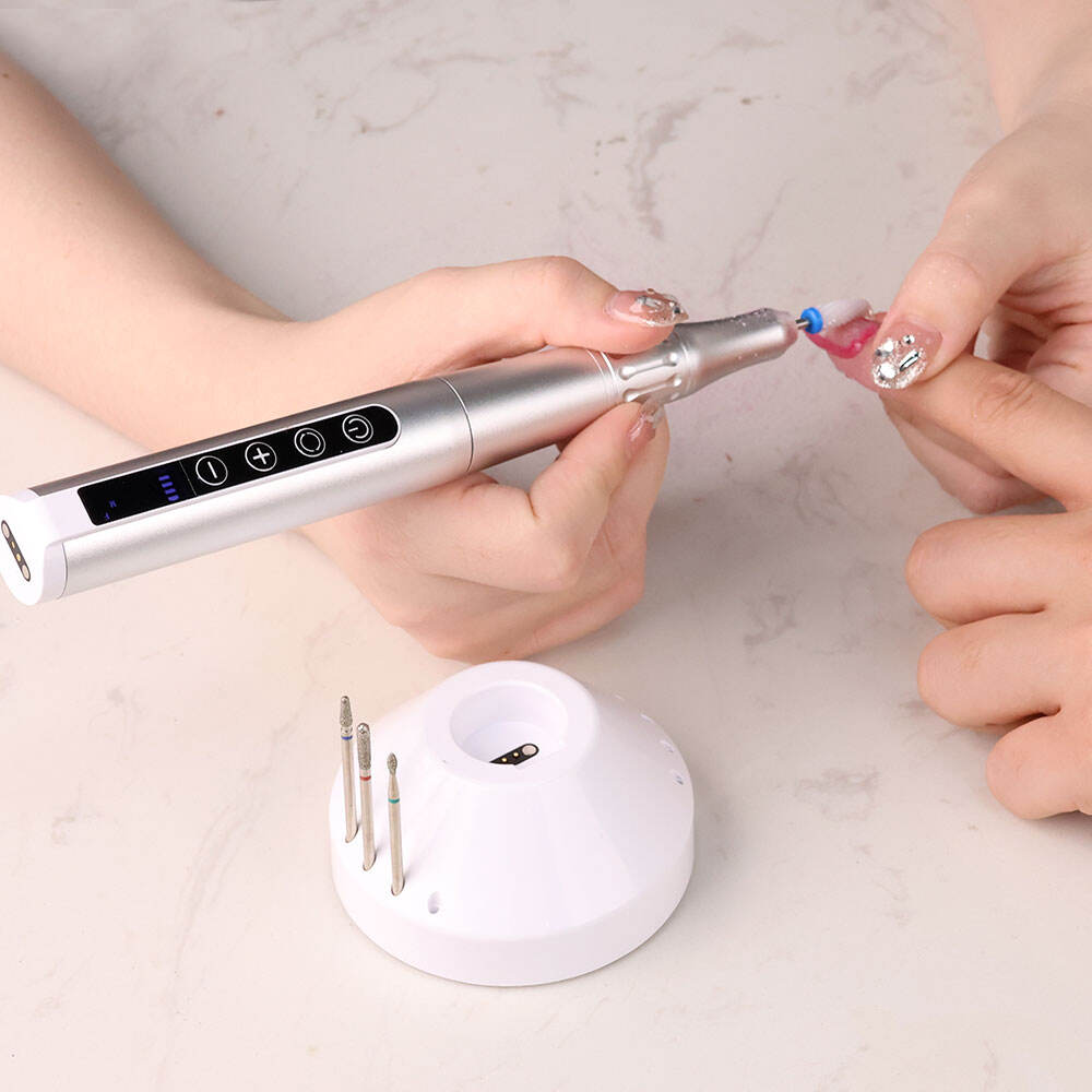 SN369M Rechargeable 35000rpm 65W Coreless Pen Nail File Drill Electric Manicure Pedicure File Art Pen Polish Remover