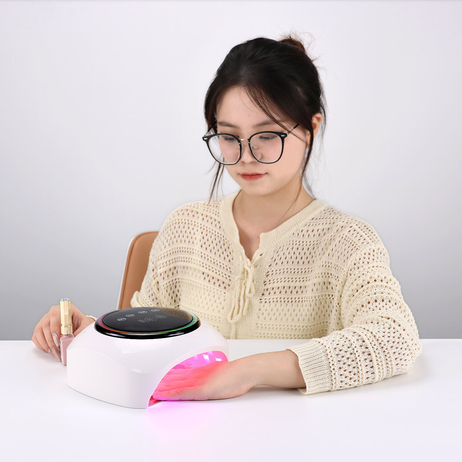 New Arrival SN484 Rechargeable 98W Cordless Pro Cure LED Nail Lamp