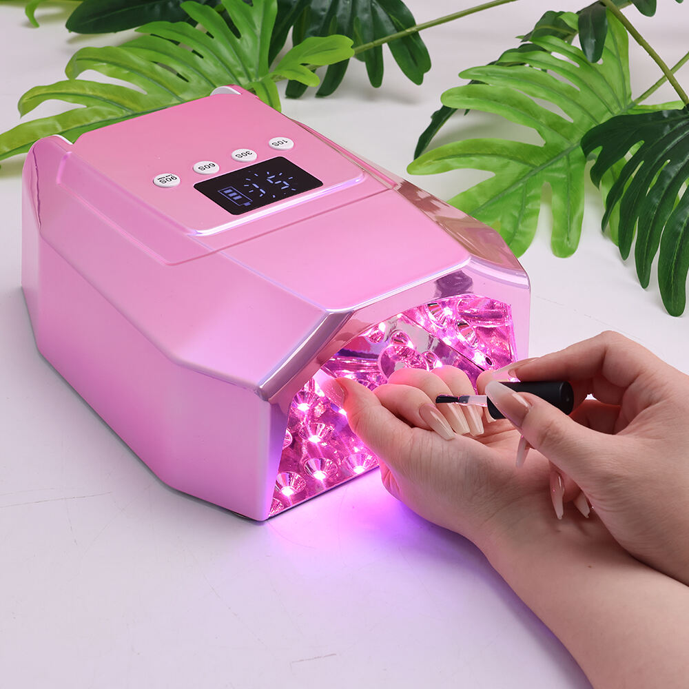 SN482 Gradient 98W UV LED Nail Lamp Light Dryer for Nails Gel Polish with 30 Beads 4 Timer Setting & LCD Touch Display Screen Auto Sensor for Salon