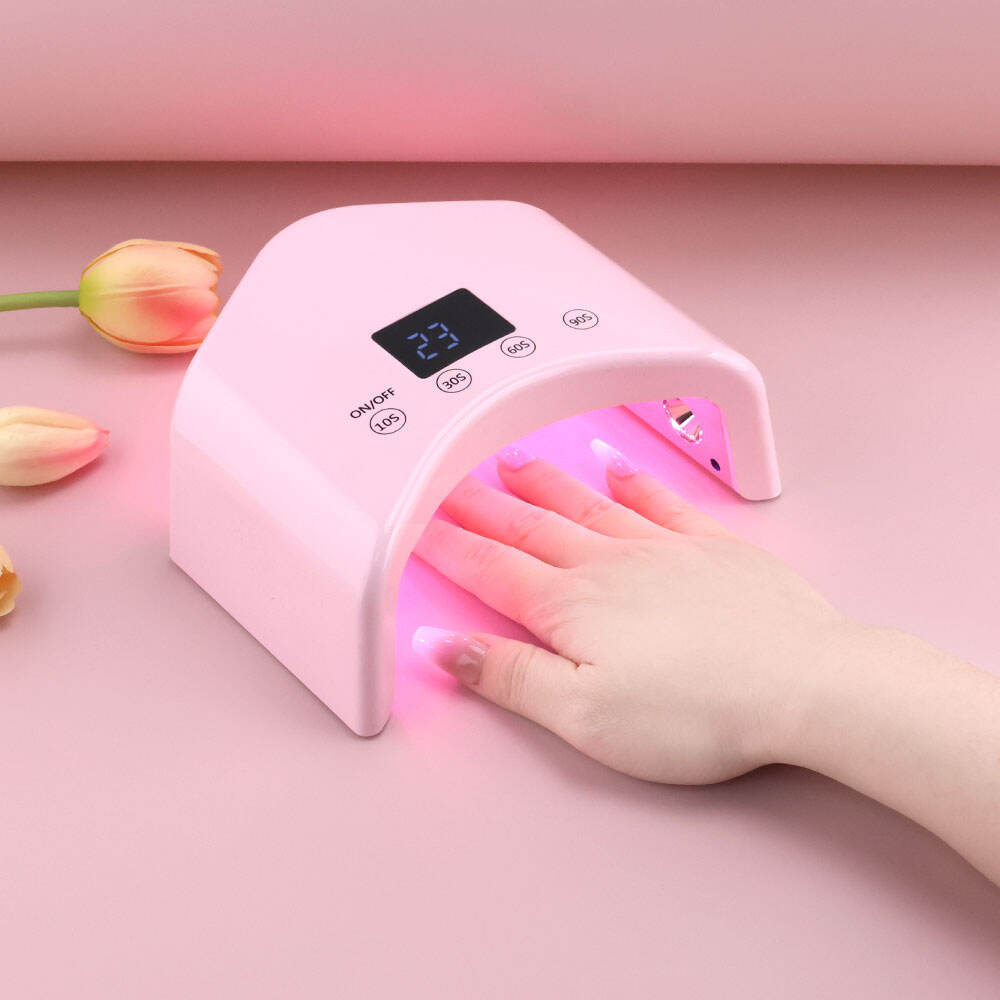 48W Cordless Rechargeable UV Nail Lamp Portable Wireless LED Nail Dryer