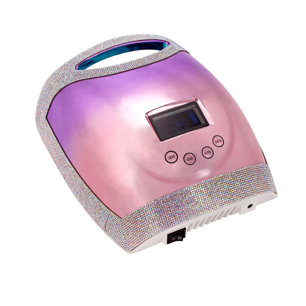 SN468 48W UV LED Nail Lamp Light Dryer for Nails Gel Polish LCD Carving Logo Cordless Gel Nail Lights Manicure Tools Home Salon Use