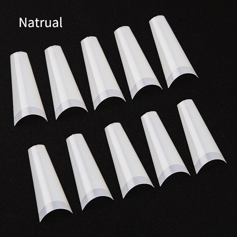 500pcs Half Cover Clear or Nature Color French Acrylic False Nail Tips #FN12 