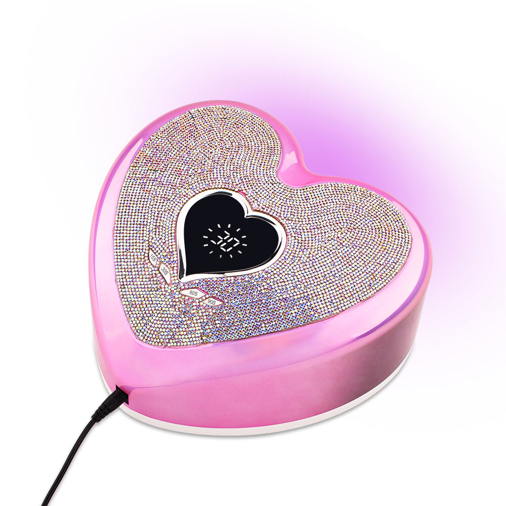 SN476 Portable 96W UV Nail Lamp Gel Nail Polish Dryer Light Professional Heart Shape UV Light for Manicure