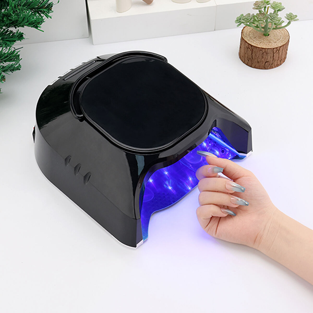 Sn491 86w UV-lampen voor nagels met 42 kralen en oplaadbare batterij draagbare led-gel nagelverhardingsdroger voor salon of thuis