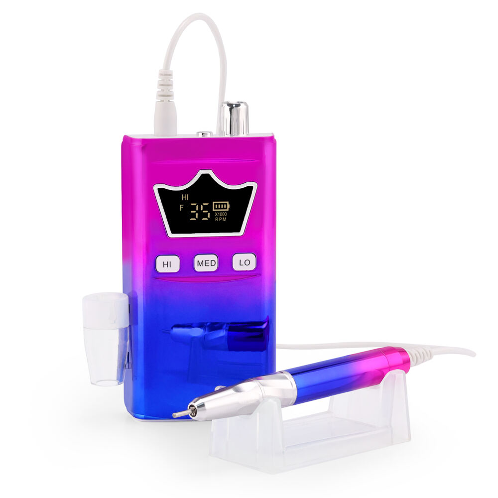 SN367S Crown Brusløs Elektrisk Nageldremmel med 3 Gears Hastighetsjustering Professional Portable 35000 RPM Elektrisk Nageldremmel Maskin
