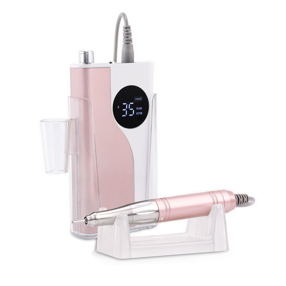 Sn370m kit de manicure sin núcleo recargable con motor para las uñas 35000rpm pulidor de manicura eléctrica pedicure herramienta para salón de belleza en el hogar OEM / ODM