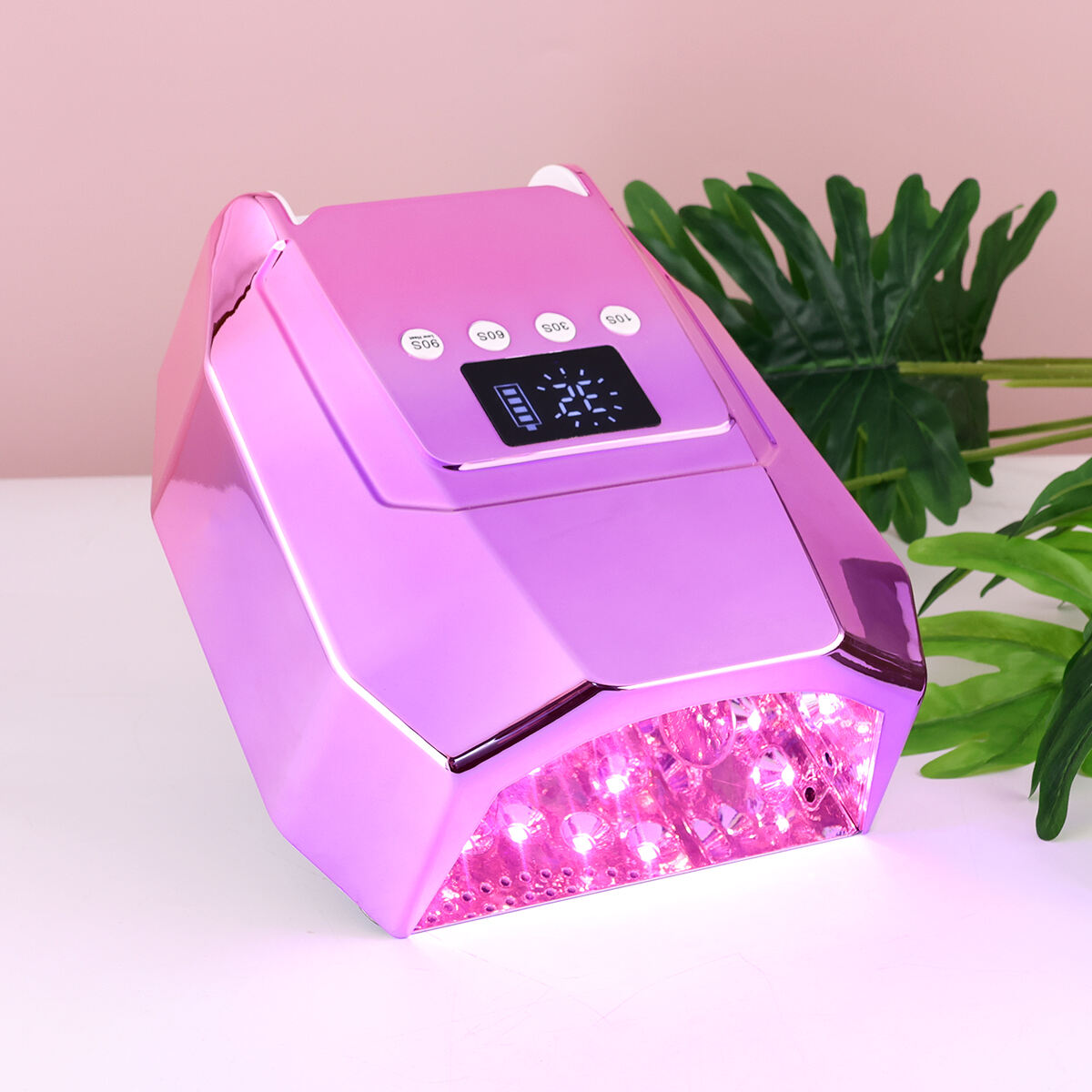 SN482 Gradient 98W UV LED Nail Lamp Light Dryer for Nails Gel Polish with 30 Beads 4 Timer Setting & LCD Touch Display Screen Auto Sensor for Salon