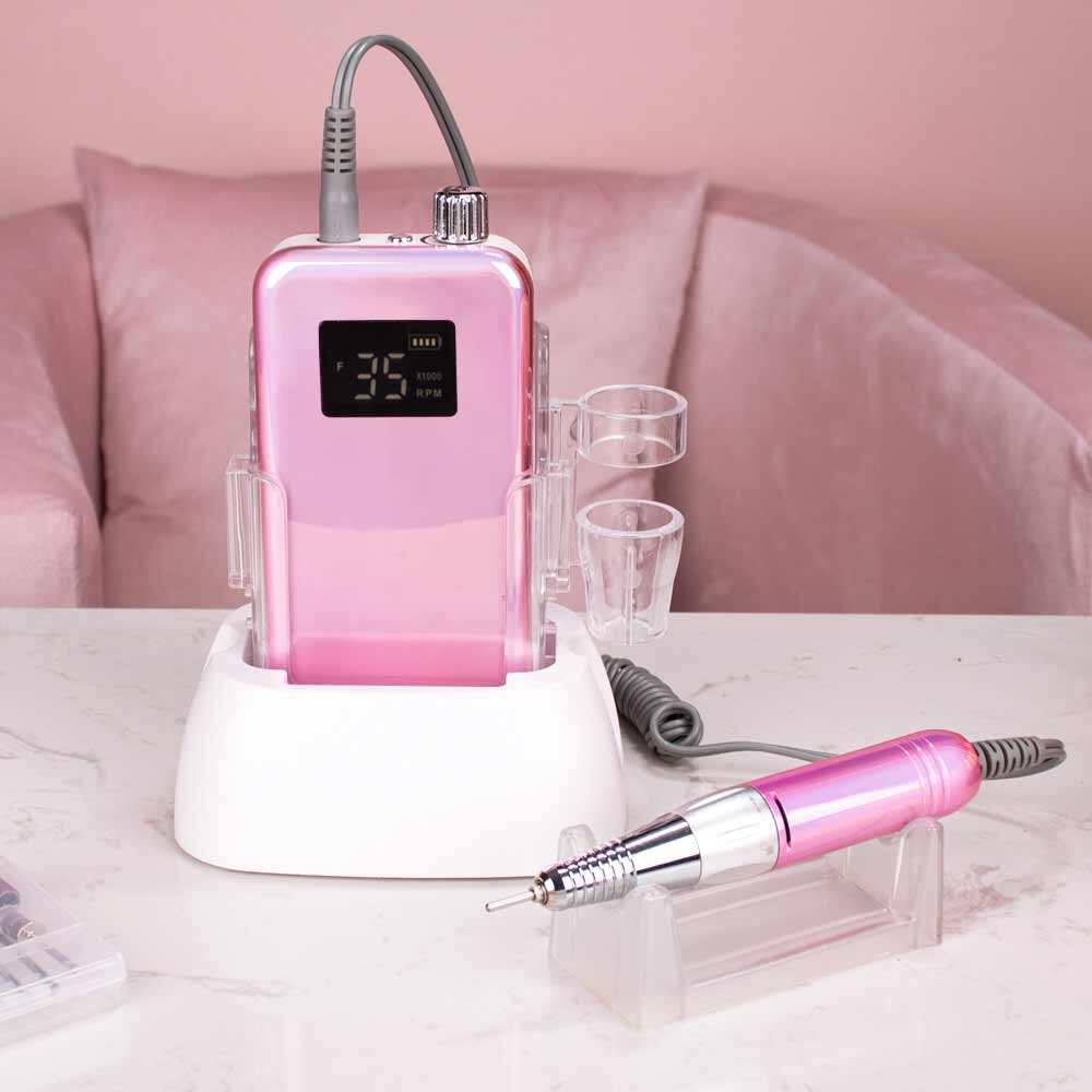 SN352 Portable Desktop Cordless Nail Drill Machine 35000RPM Carbon Motor for Manicure Pedicure