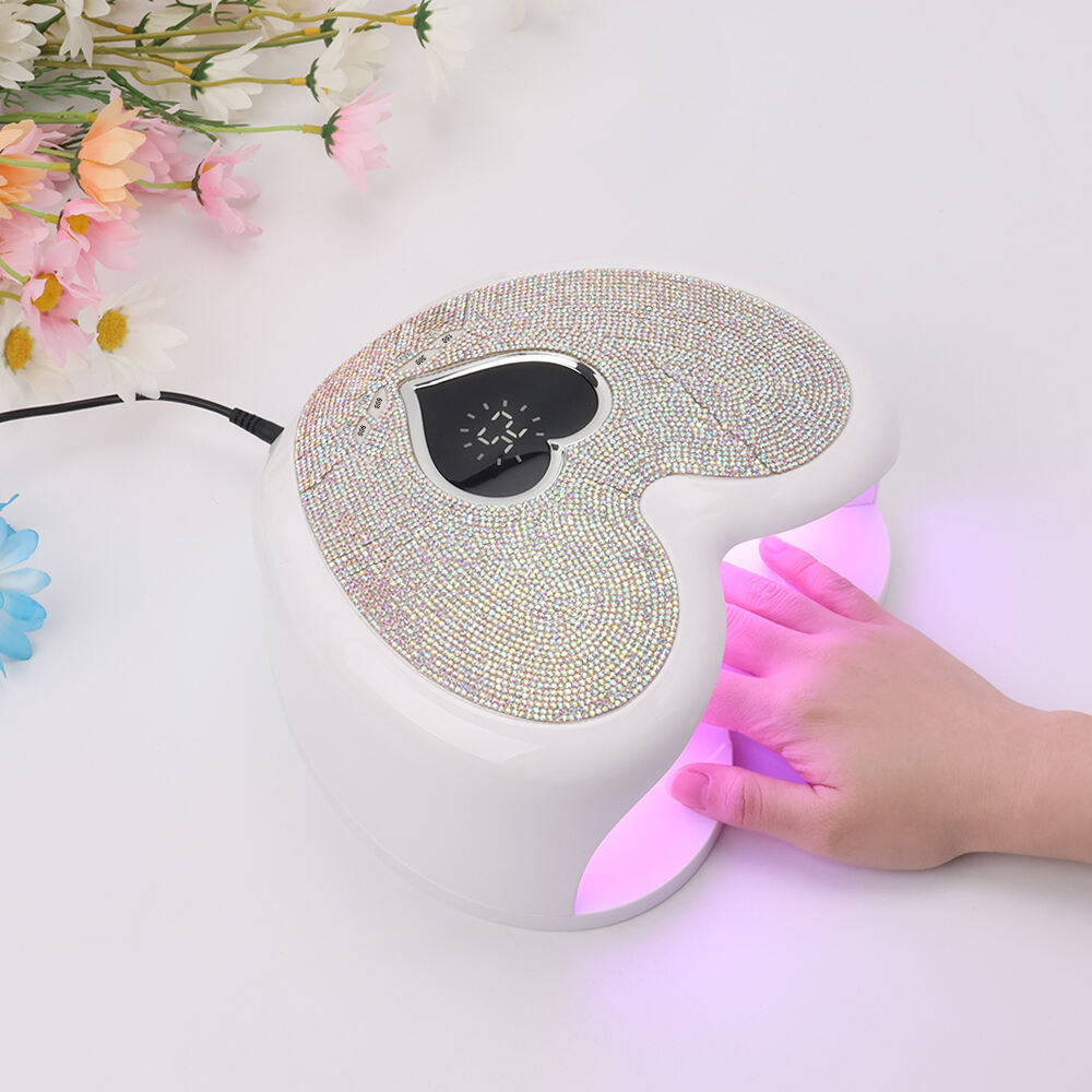 SN476 Portable 96W UV Nail Lamp Gel Nail Polish Dryer Light Professional Heart Shape UV Light for Manicure