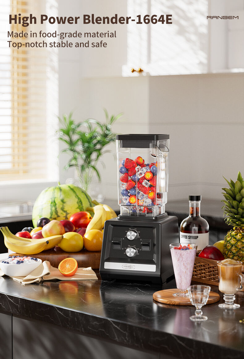 RANBEM Easy-Clean Tabletop Blender for Effortless Blending