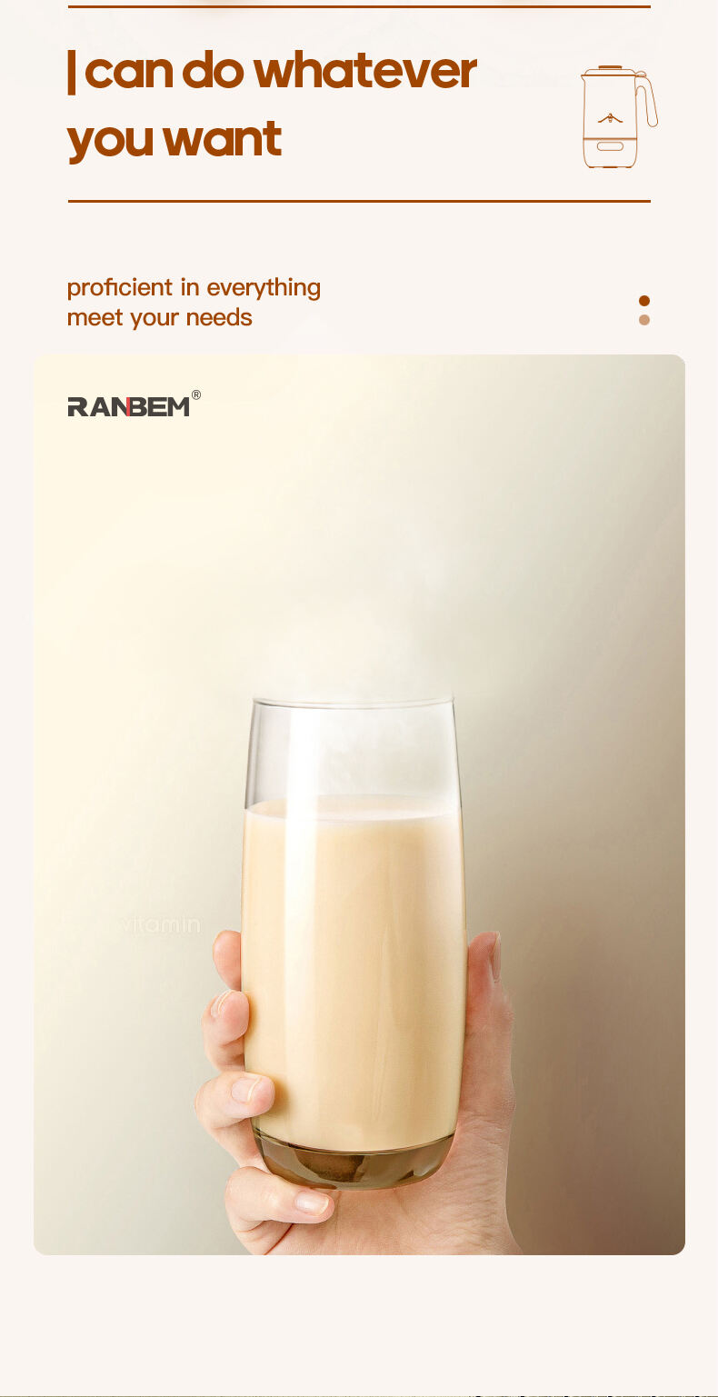 RANBEM Nut Milk Maker - Transform Your Nuts into Delicious Milk