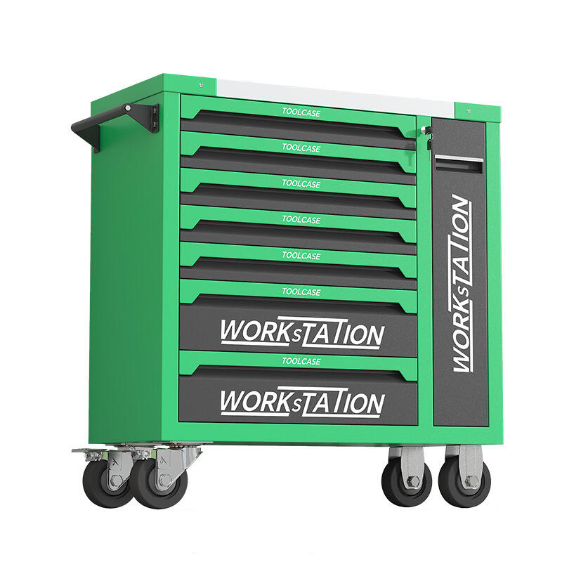Professional 7 Drawer Rolling Tool Chest Tool Storage Cabinet Steel Trolley Chest with Wheels