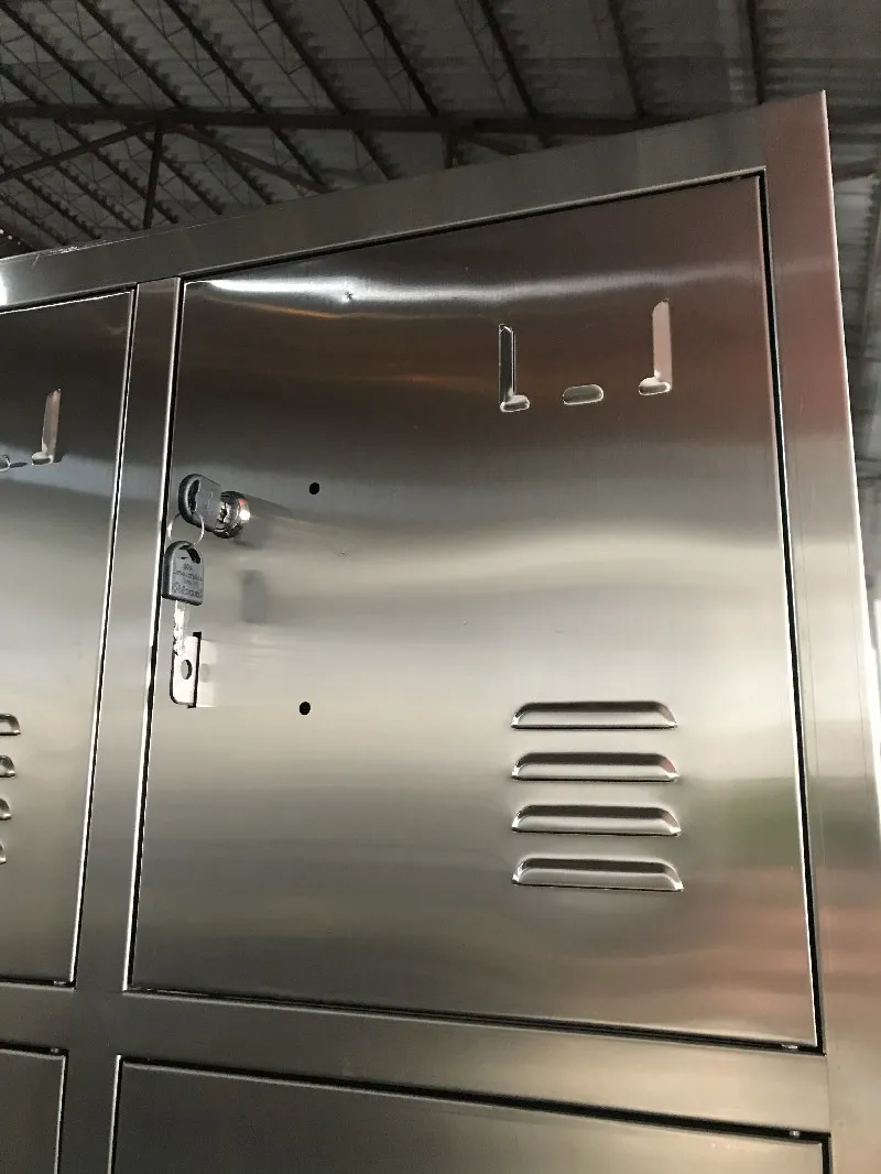 Philippines 140pcs+ 15 Door Stainless Steel Locker with Padlock Hasp