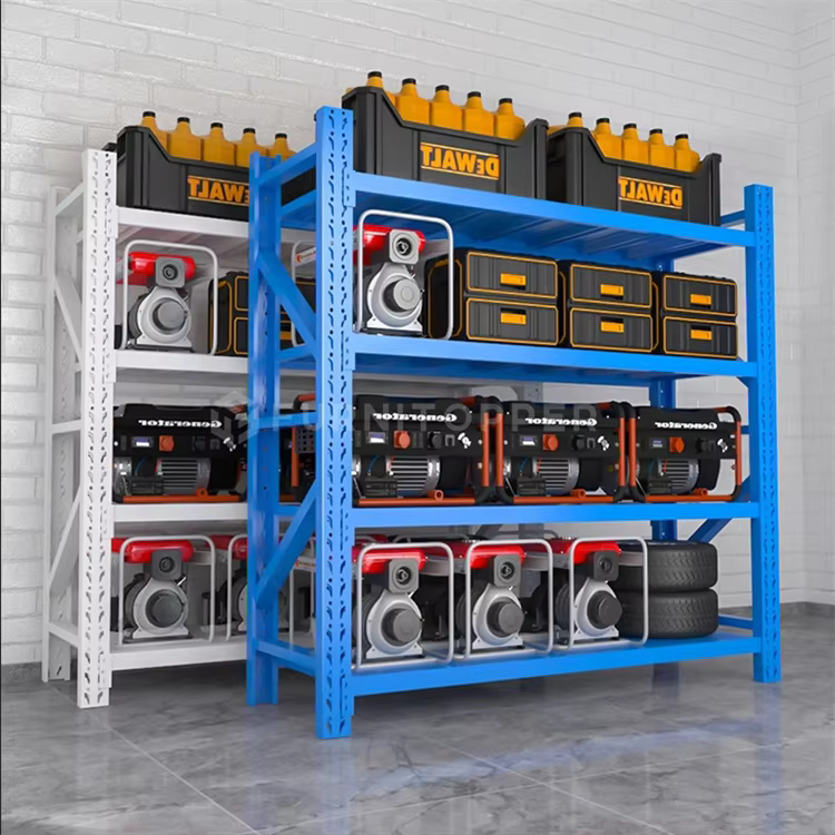 Industrial Storage Shelf Warehouse Heavy Duty Metal Steel Shelving Rack Garage Shelf Adjustable Metal Shelf Unit for Workshop factory