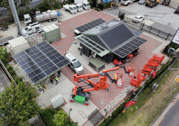 UMAX Dispaly Center -12kW PV project in Sydney, Australia