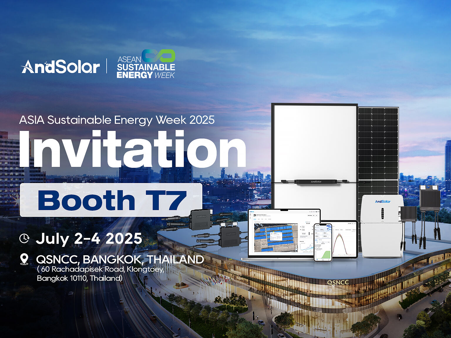 Conozca a AndSolar en ASEW 2025 en Bangkok