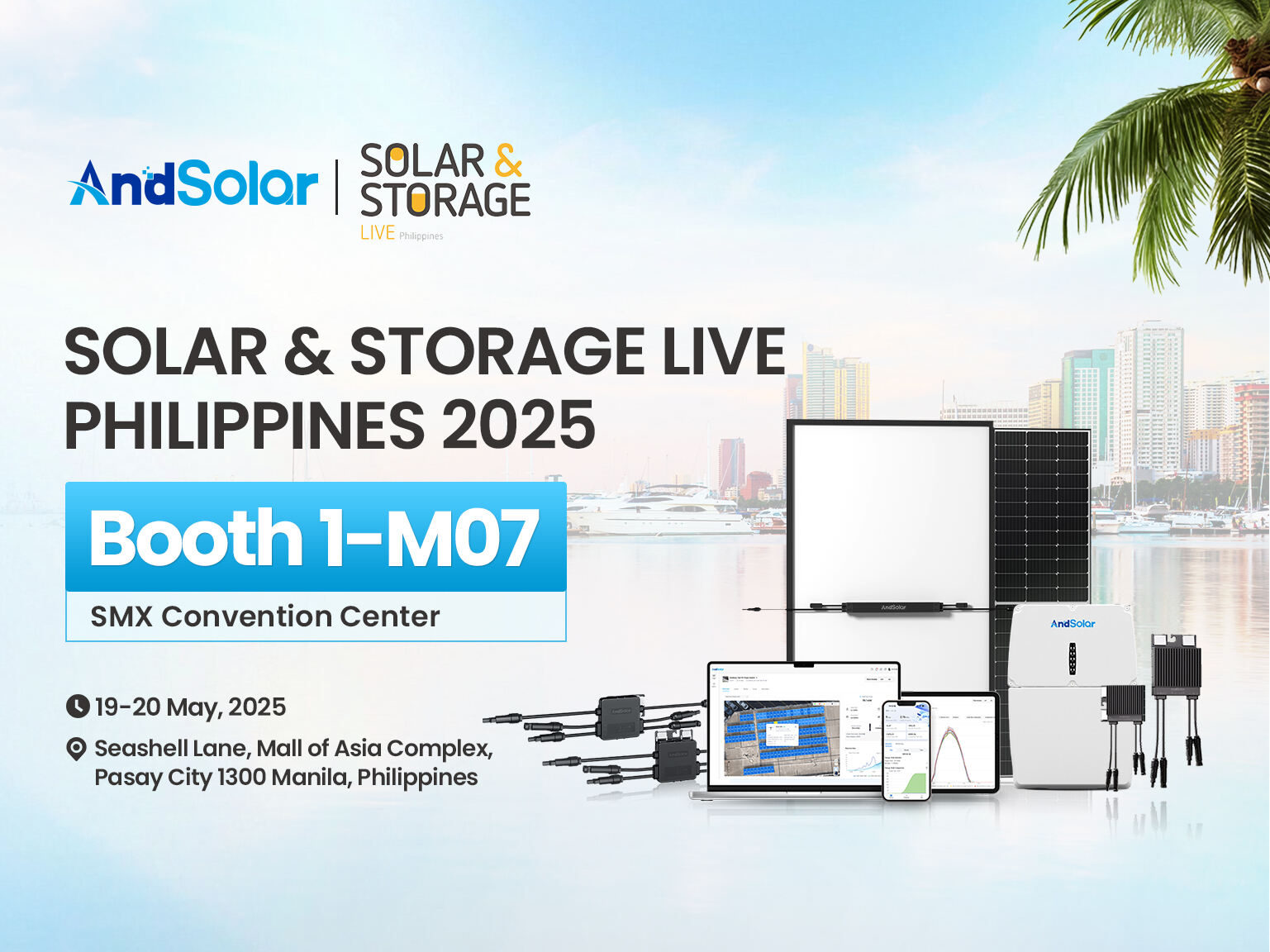 AndSolar invites you to join Solar & Storage Live Philippines 2025 in Manila