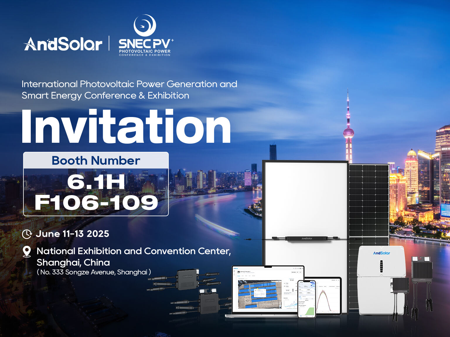 AndSolar invites you to join SNEC 2025