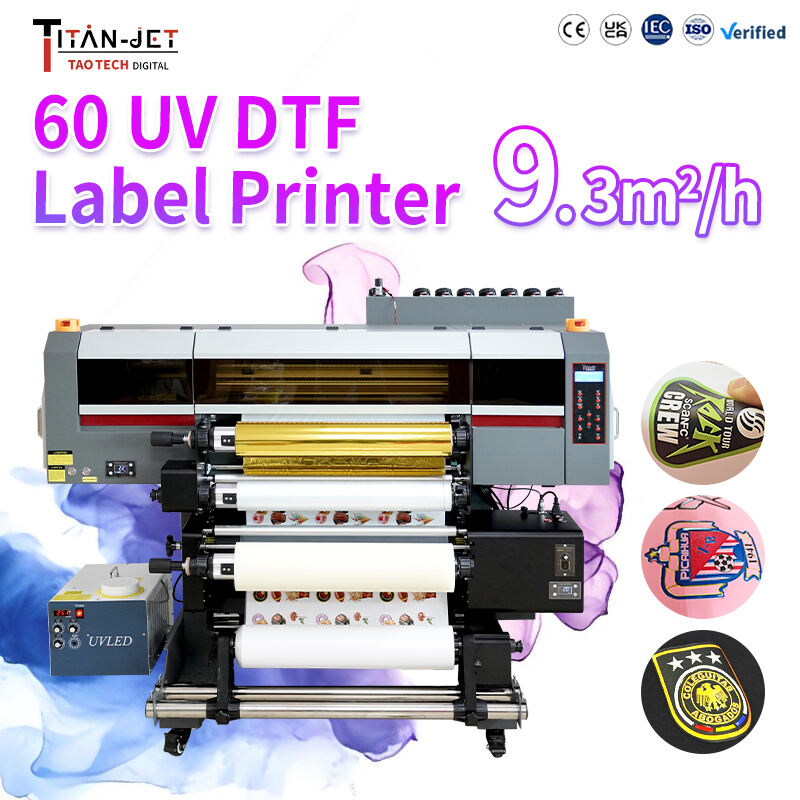 60cm TRANSFER LABEL UV DTF 3D Thick label printer tpu badges jersey and t shirt logo printing tpu uv printer