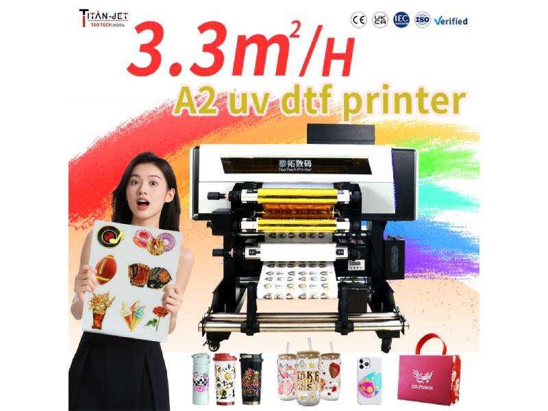 A2 UV DTF Double Lamination Printer – High Stability Machine for Custom Logo & Packaging Label
