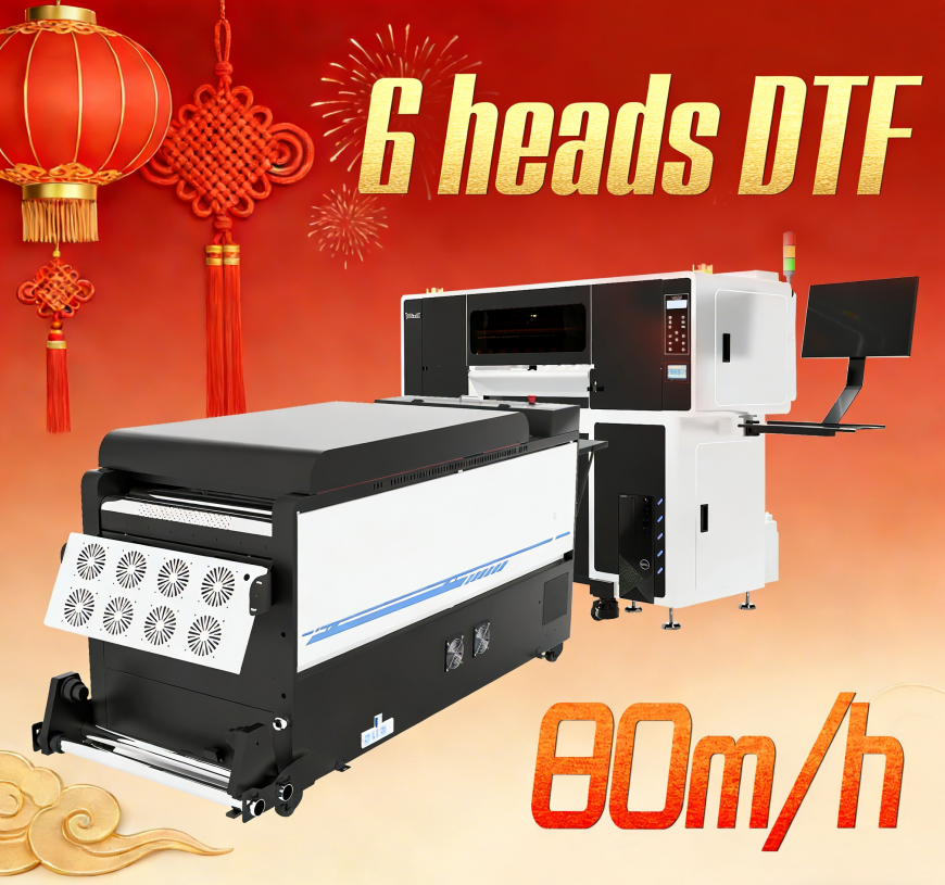 Next-Level Production: Introducing the Taotech 6-Heads DTF Printer with Unmatched Speed & Stability