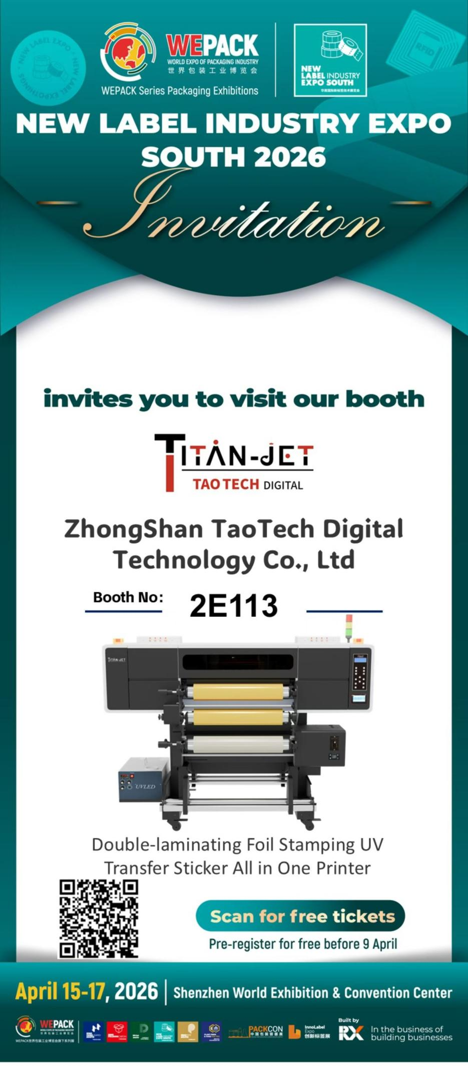 Double Exhibitions in Shenzhen This April! Taotech Digital UV DTF Welcomes You